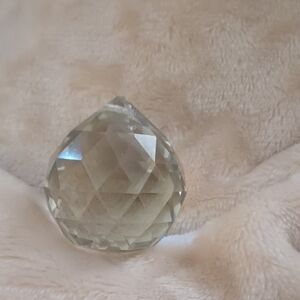 Faceted Teardrop Crystal Decorative Pendant